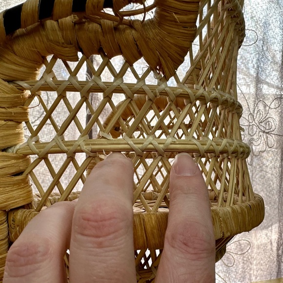 Vintage Boho Peacock Fan Chair for Doll or Plant Stand - Picture 5 of 14